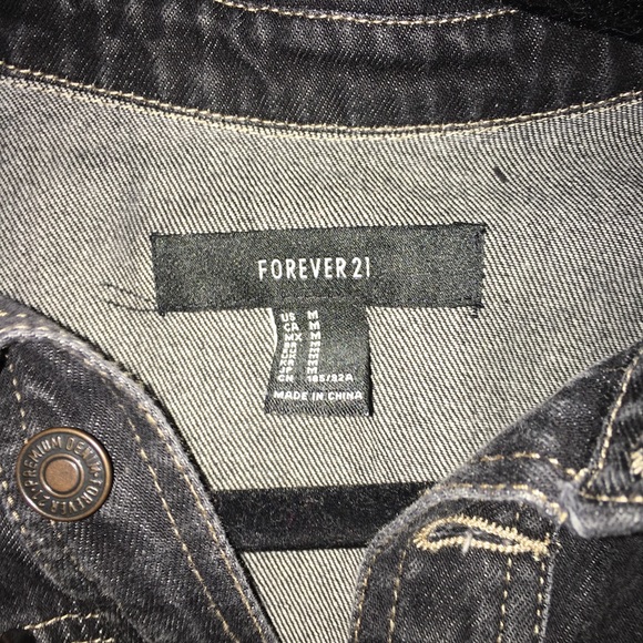 Jean jacket dark gray/black - Picture 3 of 4